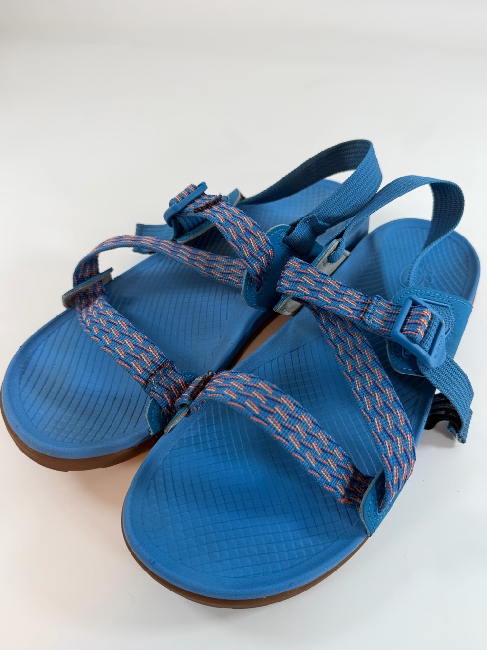 Chaco Z Cloud Sport Hiking Sandals Blue Coral Straps Women’s 10 EU 41